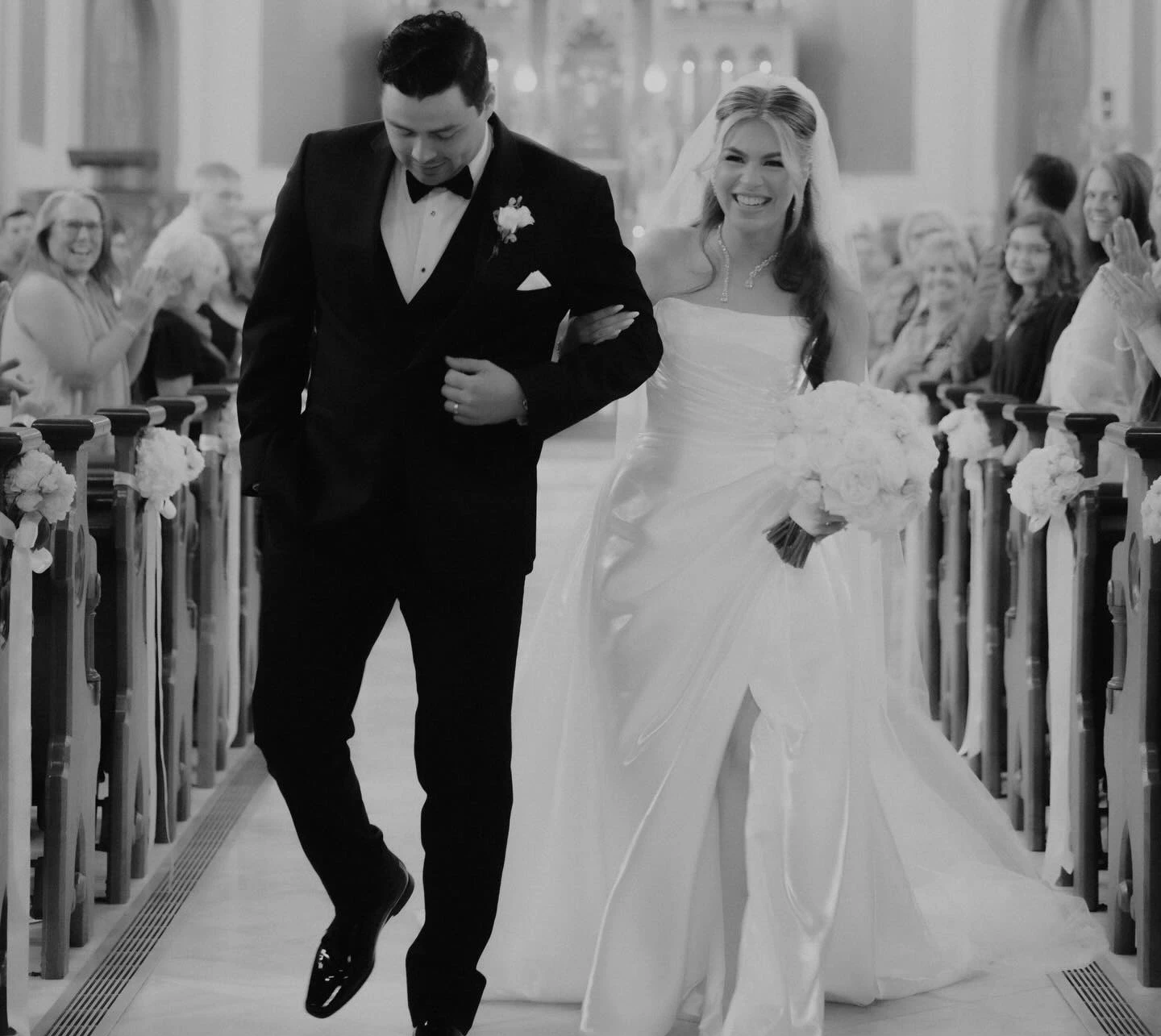 Photo of the real bride and groom