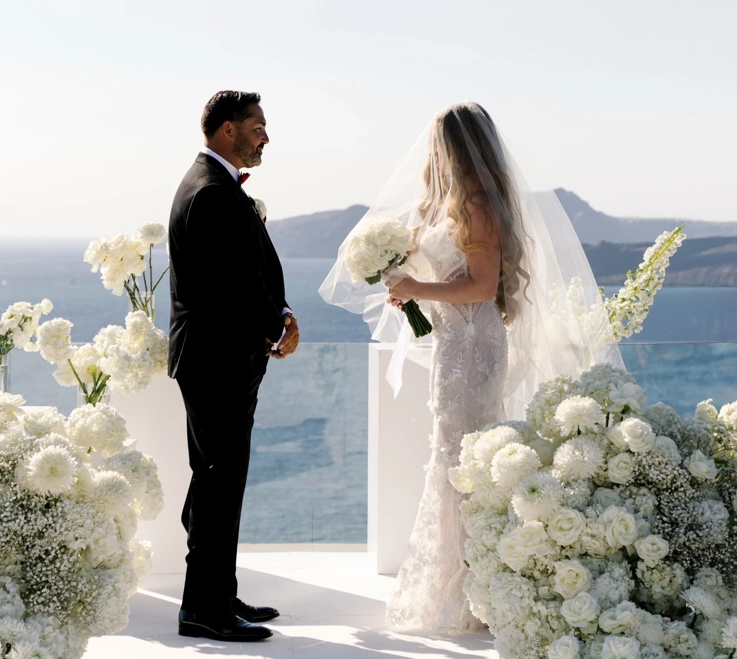 Photo of the real bride and groom