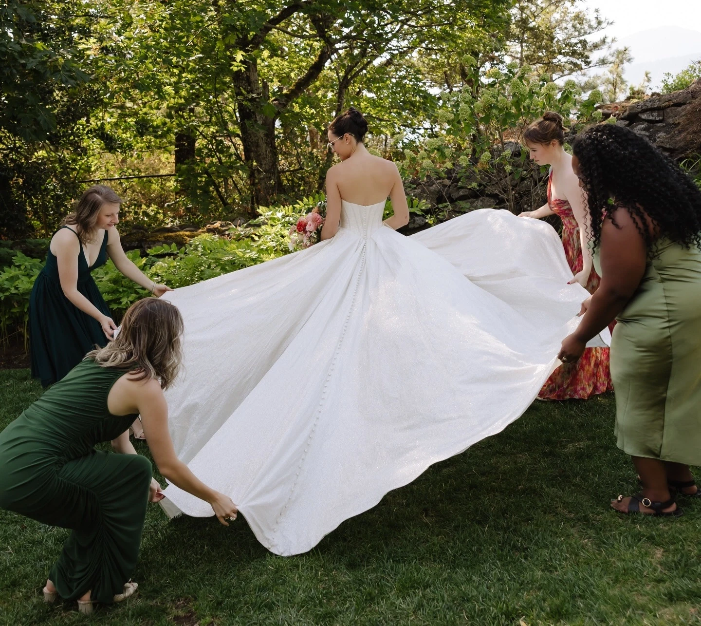 Photo of the real bride and groom