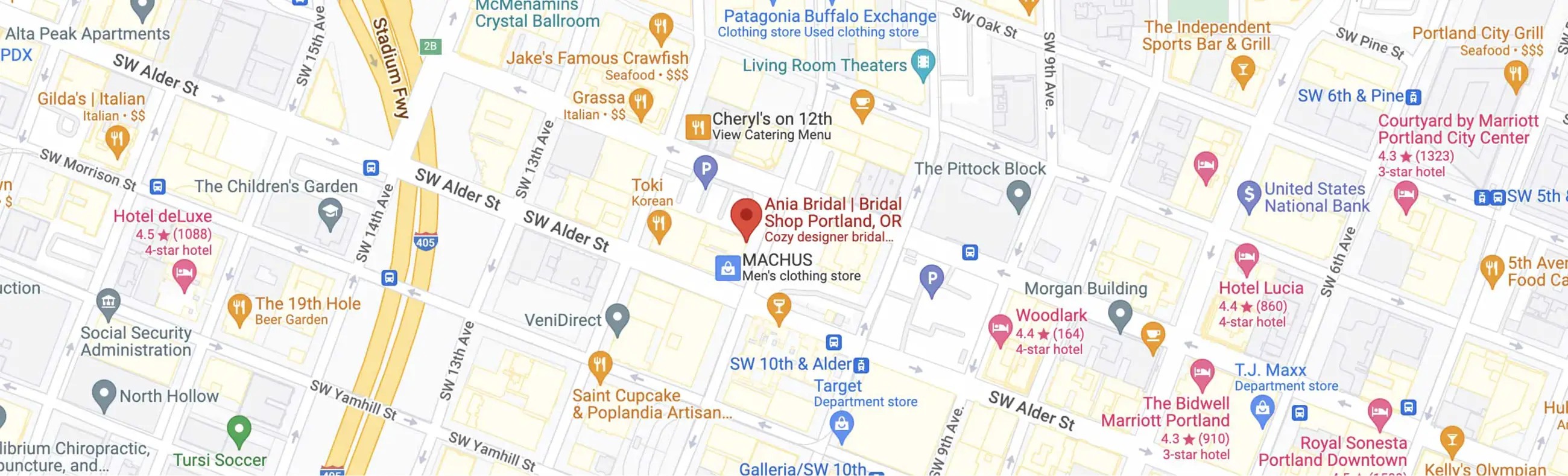 Ania Bridal location