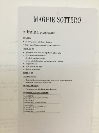 Maggie Sottero Admina #2 default All Ivory thumbnail