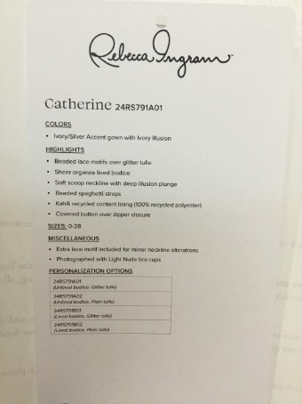 Rebecca Ingram Catherine #2 default Ivory/Silver Accent thumbnail