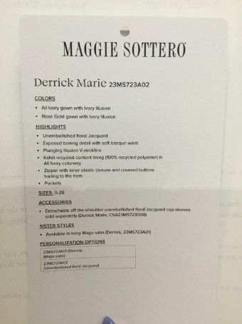 Maggie Sottero Derrick Marie #2 default All Ivory thumbnail