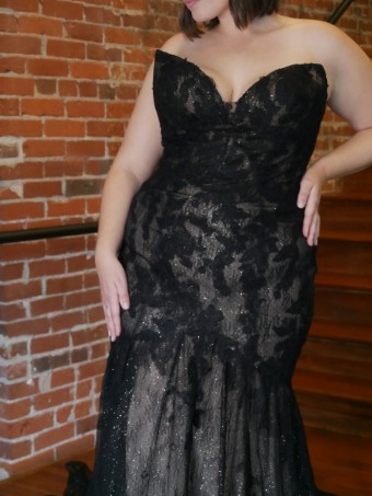 Maggie Sottero Peony #1 Black/Nude thumbnail