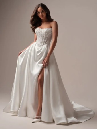 Maggie Sottero Takera #2 All Ivory (gown with Ivory Illusion) thumbnail