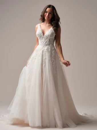 Rebecca Ingram Honor #2 Ivory/Soft Blush thumbnail