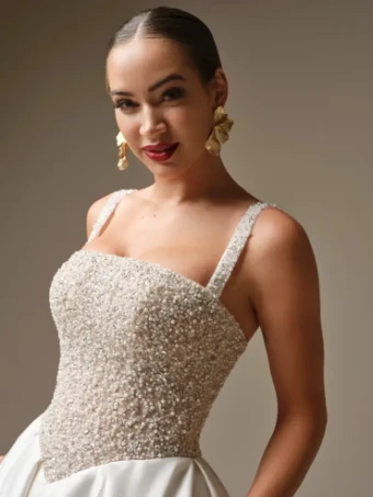 Sottero and Midgley Dmara #2 Ivory/Silver Accent/Latte thumbnail