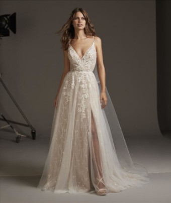 Pronovias Style #Hyperion #0 default OffWhite/Blush thumbnail