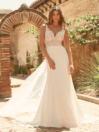 Maggie Sottero Style #Mayuri #0 default Ivory (gown with Natural Illusion) thumbnail