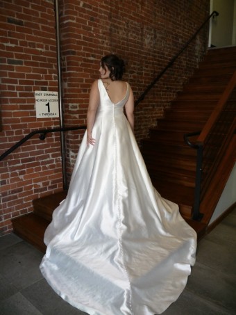Maggie Sottero Raven Marie #1 default Diamond White (gown with nude illusion) thumbnail