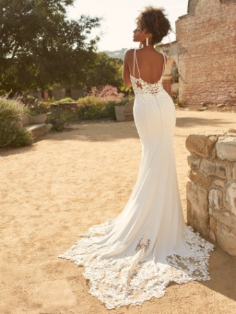 Maggie Sottero Baxley #1 default All Ivory (gown with Ivory Illusion) thumbnail