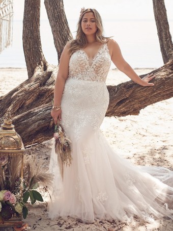 Rebecca Ingram Style #Faustine #1 All Ivory (Ivory Illusion) thumbnail