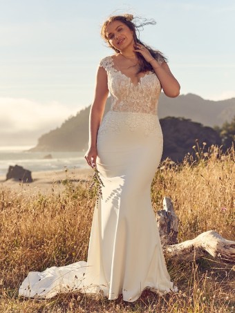 Rebecca Ingram Style #Fleur #0 default All Ivory (gown with Ivory Illusion) thumbnail
