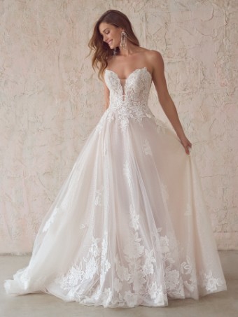Maggie Sottero Britney #0 default Ivory over Mocha (gown with Natural Illusion) thumbnail