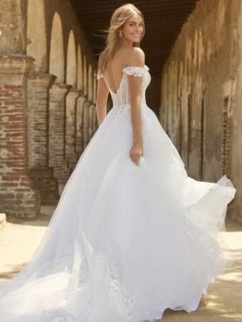 Maggie Sottero Harlem #1 default All Ivory (gown with Ivory Illusion) Ivory over Misty Mauve (gown with Natural Illusion) thumbnail