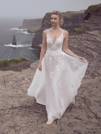 Rebecca Ingram Elsinore #0 default Ivory over Soft Blush (gown with Natural Illusion) thumbnail