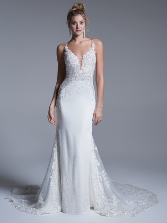 Maggie Sottero Style #Octavia #2 Ivory (gown with Natural Illusion) thumbnail