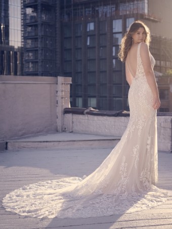 Maggie Sottero Estella #1 default Ivory (gown with Natural Illusion) thumbnail