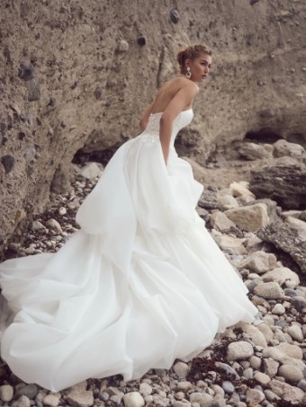 Sottero and Midgley Style #Italiana #1 default Ivory with Silver Accent thumbnail