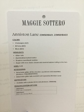 Maggie Sottero Anniston Lane #2 default Champagne thumbnail