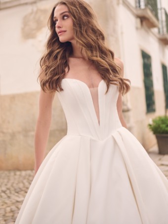 Maggie Sottero Derrick #3 Ivory (gown with Natural Illusion) thumbnail