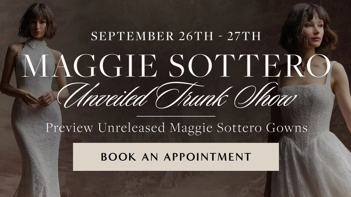 Maggie Sottero Unveiled Trunk Show Mobile Banner